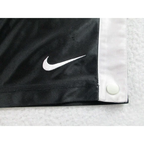 Nike Tearaway Snap Pants Mens 2XL Black White Swoosh‎ Track Athletic Vintage 90s